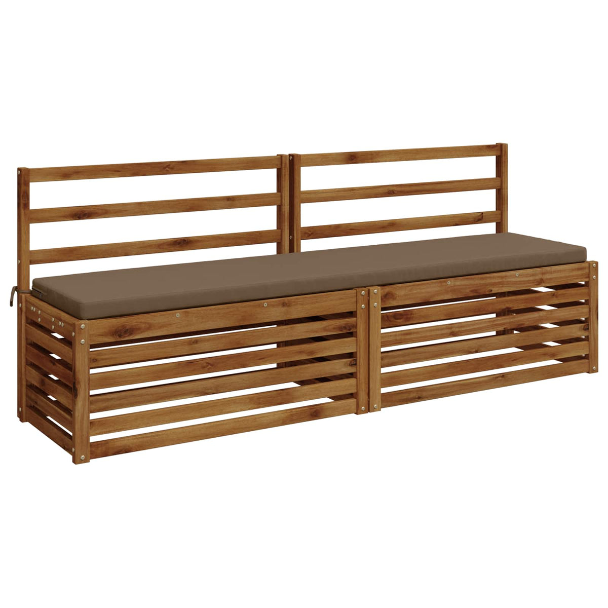 Bankkussen SOEST 100% Polyester Taupe 180 x 40 x 5 cm