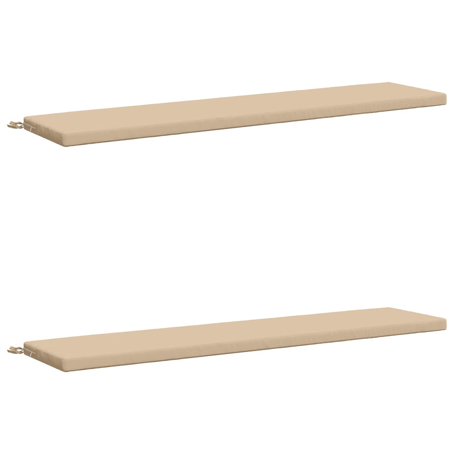 2-delige Bankkussens SOEST 2 st 100% Polyester Crèmekleurig