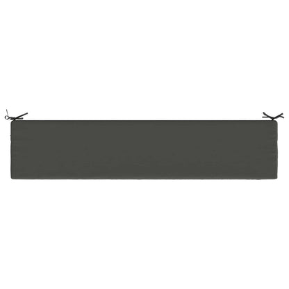 Bankkussen SOEST 100% Polyester Antraciet 180 x 40 x 5 cm