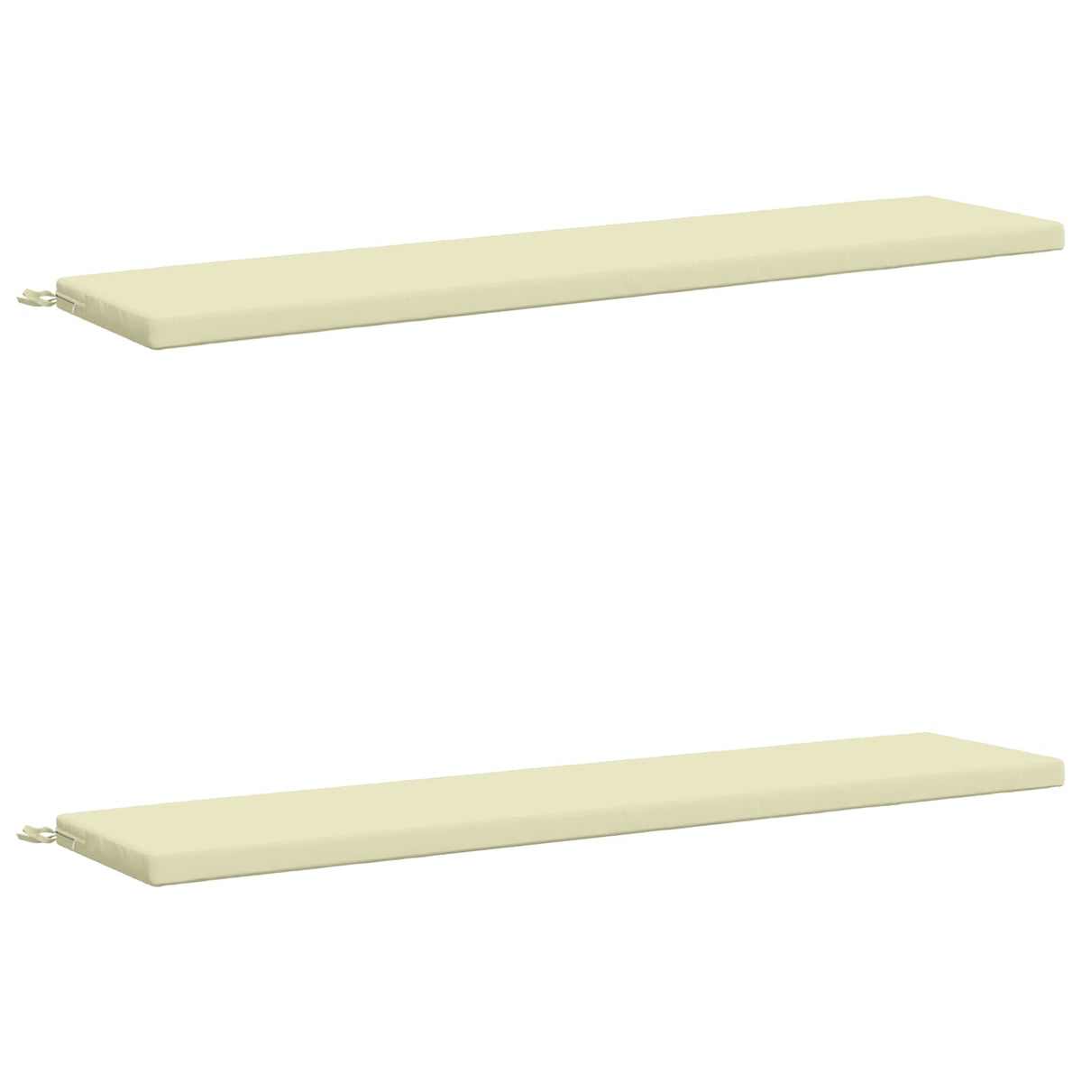 2-delige Bankkussens SOEST 2 st 100% Polyester Crèmekleurig