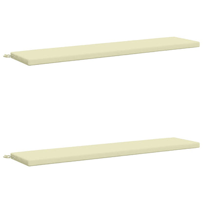 2-delige Bankkussens SOEST 2 st 100% Polyester Crèmekleurig