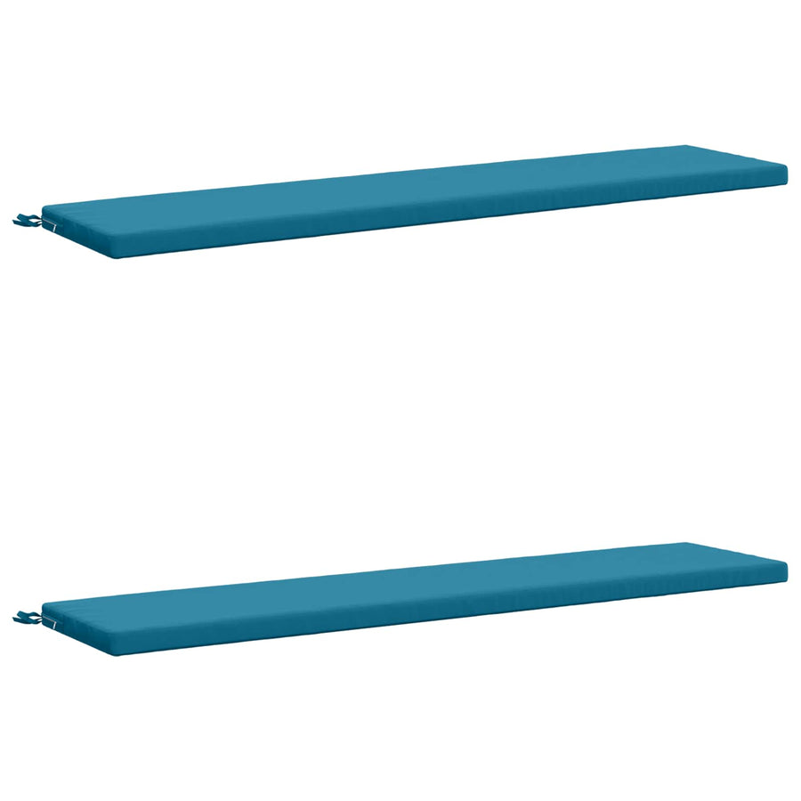 2-delige Bankkussens SOEST 2 st 100% Polyester Lichtblauw