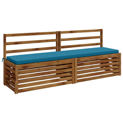 2-delige Bankkussens SOEST 2 st 100% Polyester Lichtblauw