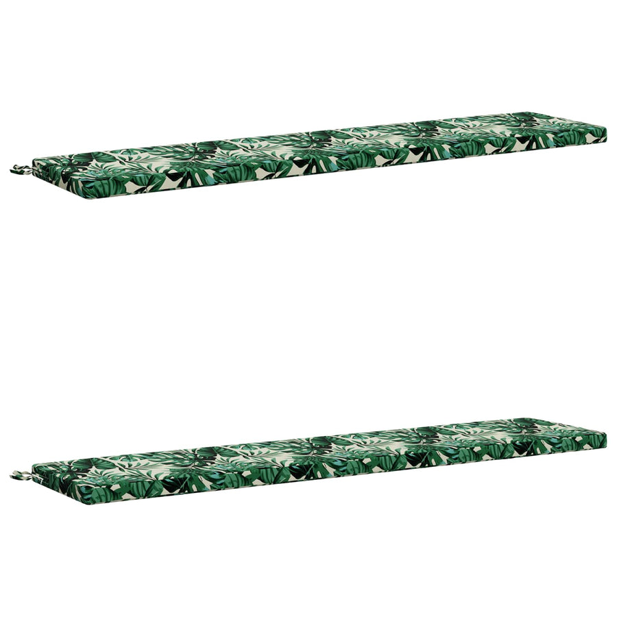 2-delige Bankkussens SOEST 2 st 100% Polyester Bladpatroon