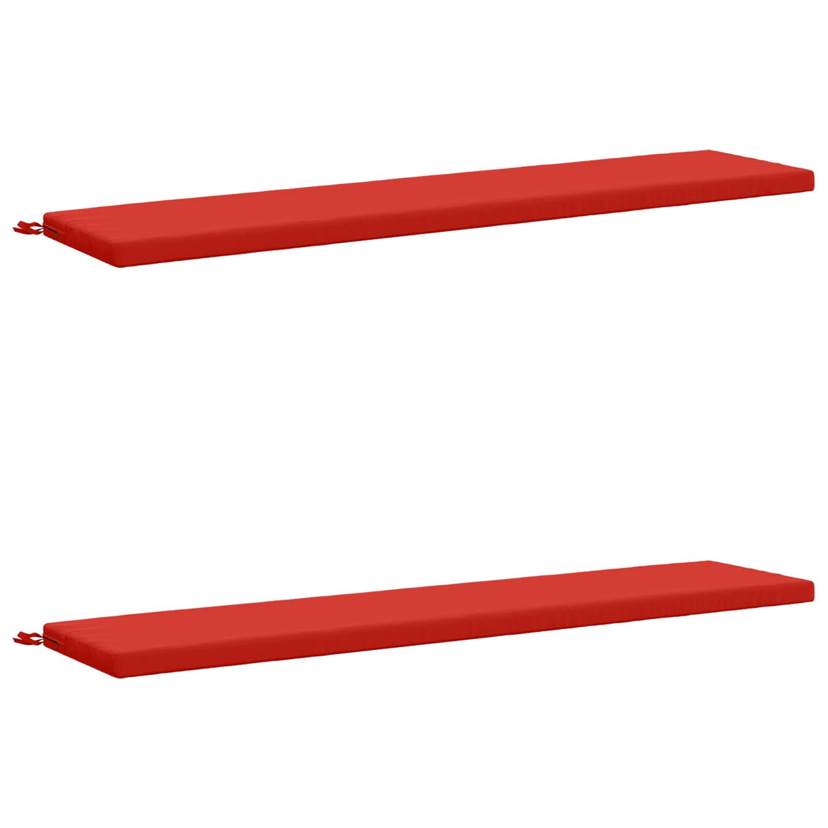 2-delige Bankkussens SOEST 2 st 100% Polyester Rood
