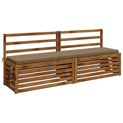 2-delige Bankkussens SOEST 2 st 100% Polyester Taupe