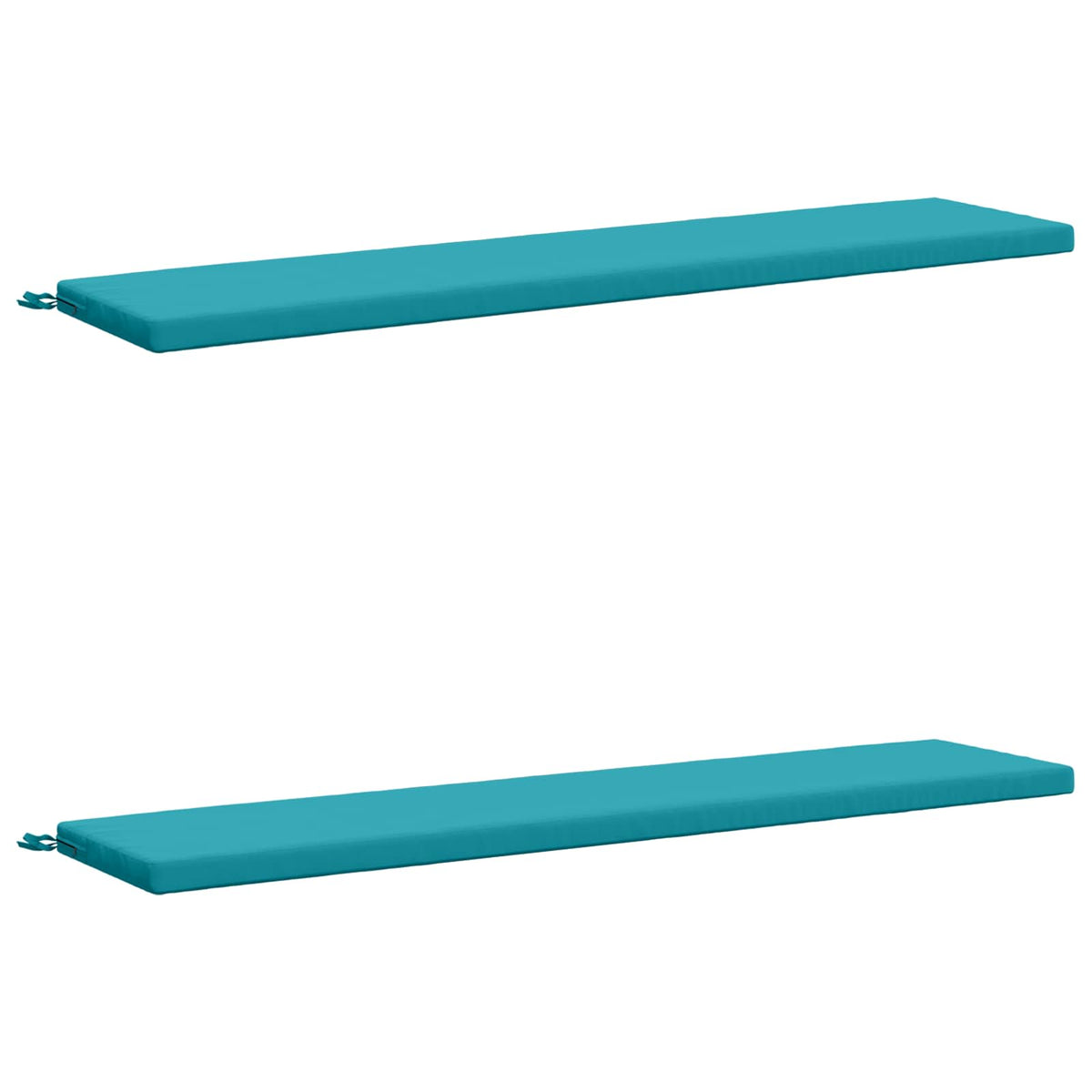 2-delige Bankkussens SOEST 2 st 100% Polyester Turquoise