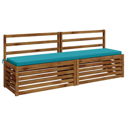 2-delige Bankkussens SOEST 2 st 100% Polyester Turquoise
