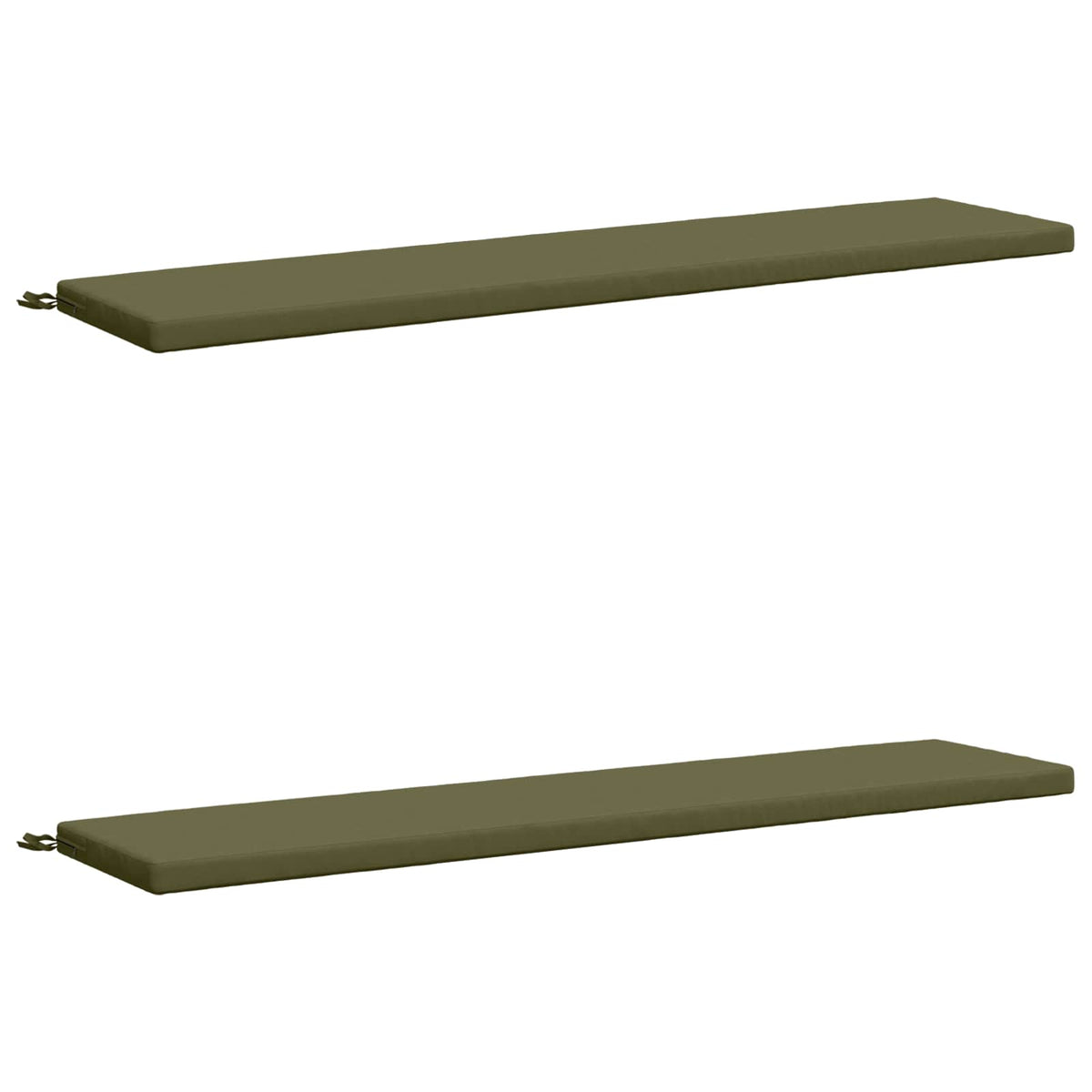 2-delige Bankkussens SOEST 2 st 100% Polyester Olijfgroen