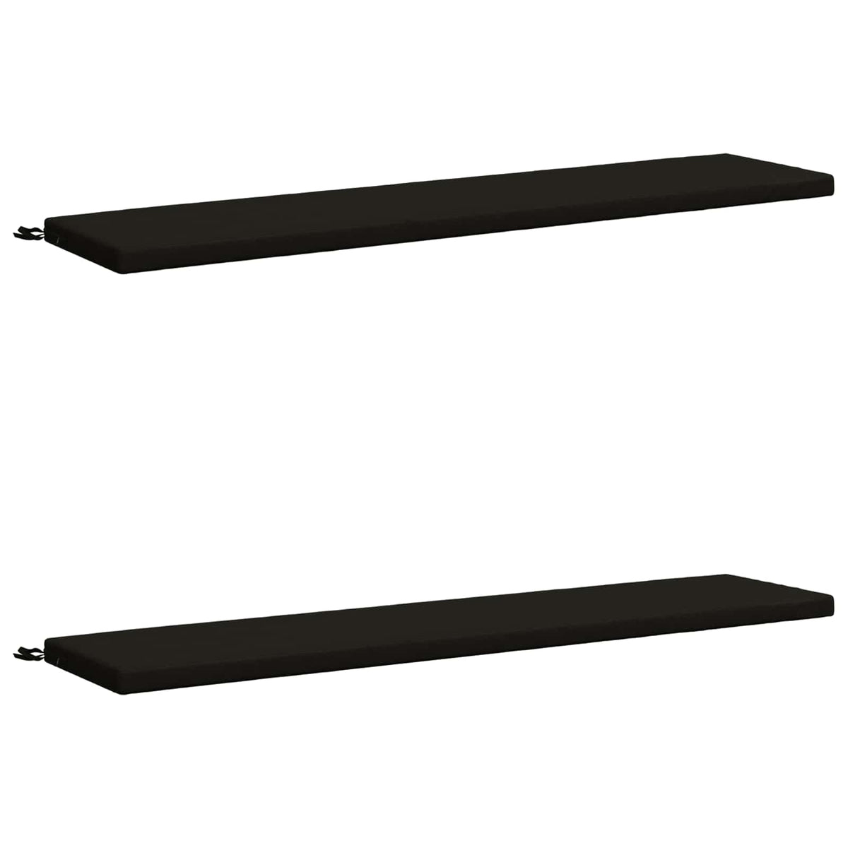 2-delige Bankkussens SOEST 2 st 100% Polyester Zwart