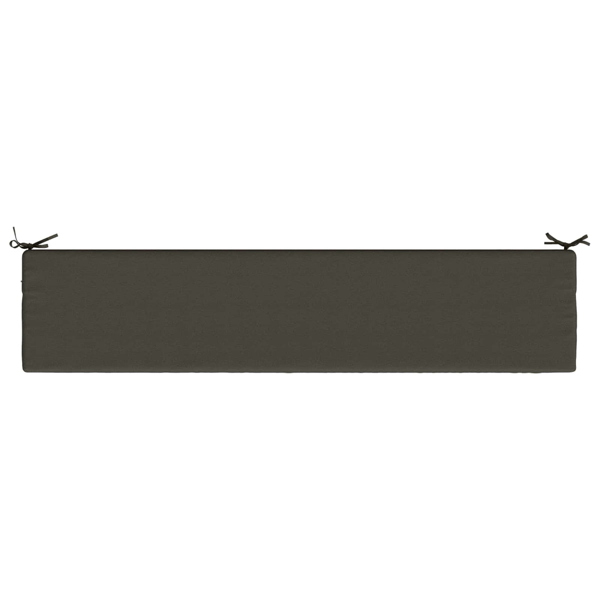 Bankkussen SOEST 100% Polyester Antraciet 200 x 40 x 5 cm