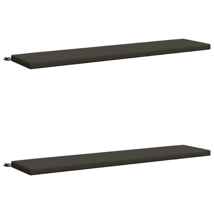 2-delige Bankkussens SOEST 2 st 100% Polyester Antraciet