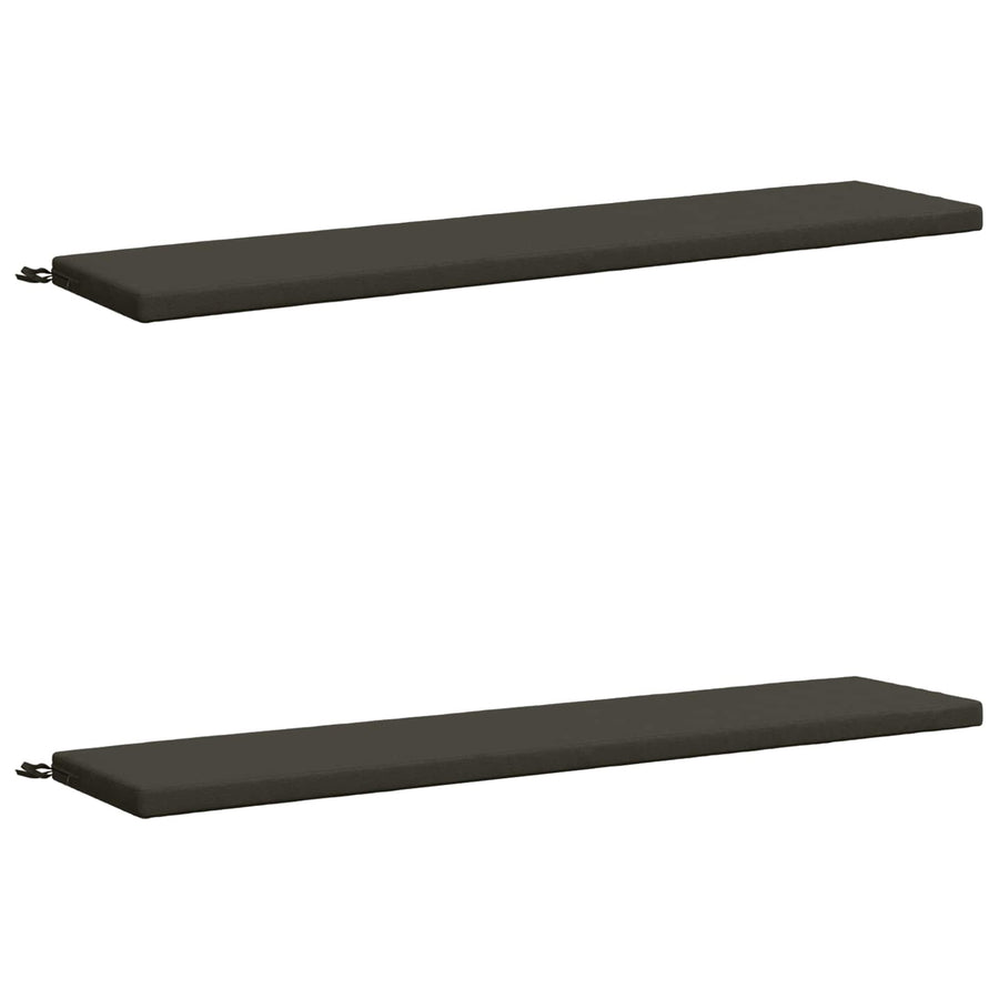 2-delige Bankkussens SOEST 2 st 100% Polyester Antraciet