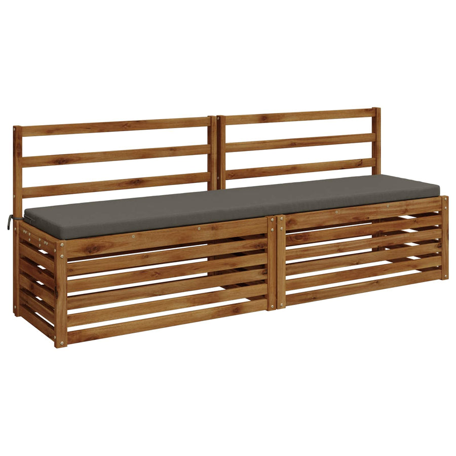 Bankkussen SOEST 100% Polyester Grijs 200 x 40 x 5 cm