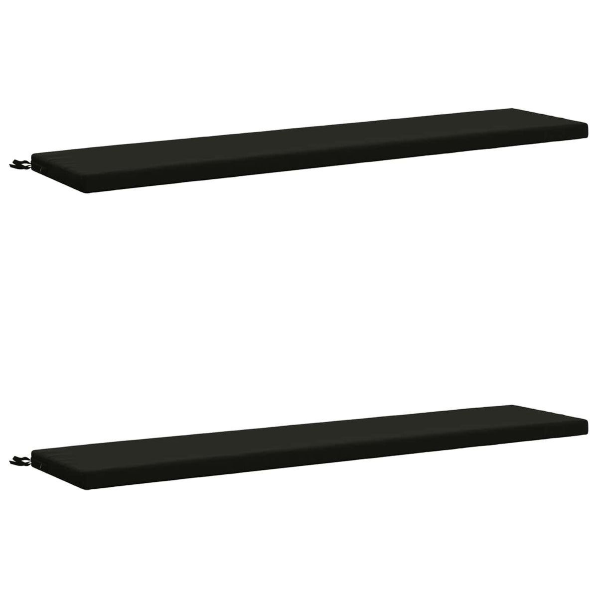 2-delige Bankkussens SOEST 2 st 100% Polyester Zwart