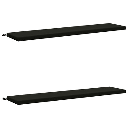 2-delige Bankkussens SOEST 2 st 100% Polyester Zwart
