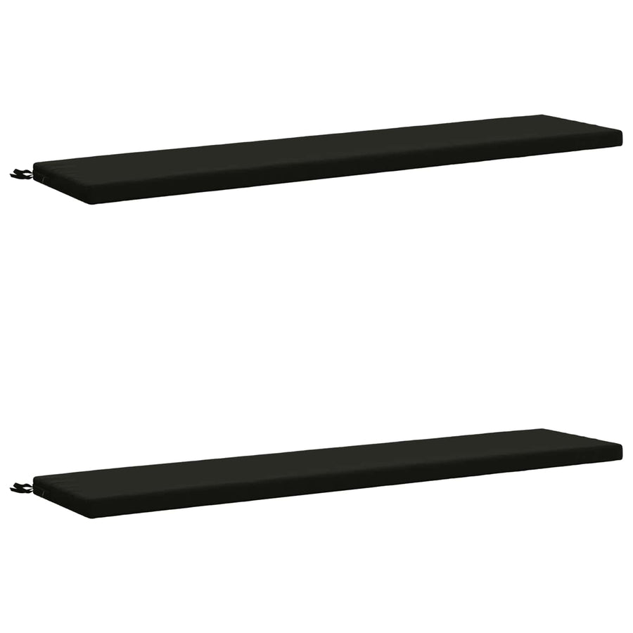 2-delige Bankkussens SOEST 2 st 100% Polyester Zwart