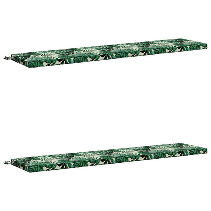 2-delige Bankkussens SOEST 2 st 100% Polyester Bladpatroon