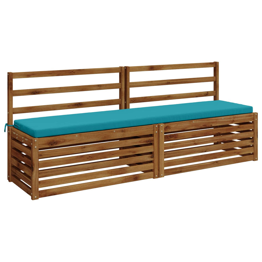 2-delige Bankkussens SOEST 2 st 100% Polyester Turquoise