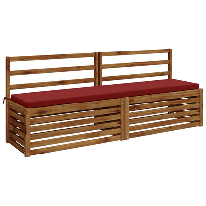 Bankkussen SOEST 100% Polyester Wijnrood 200 x 40 x 5 cm