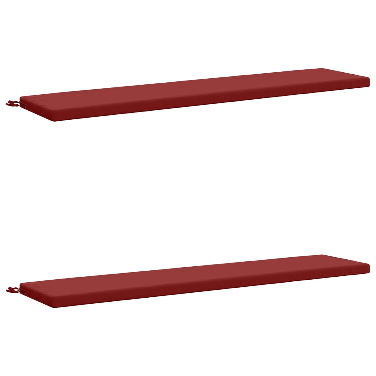 2-delige Bankkussens SOEST 2 st 100% Polyester Wijnrood