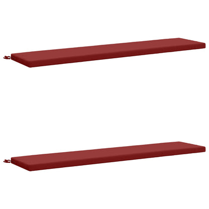 2-delige Bankkussens SOEST 2 st 100% Polyester Wijnrood