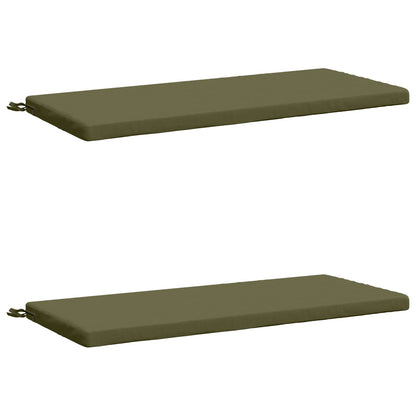 2-delige Bankkussens SOEST 2 st 100% Polyester Olijfgroen