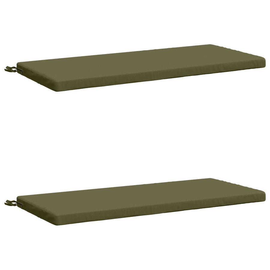2-delige Bankkussens SOEST 2 st 100% Polyester Olijfgroen