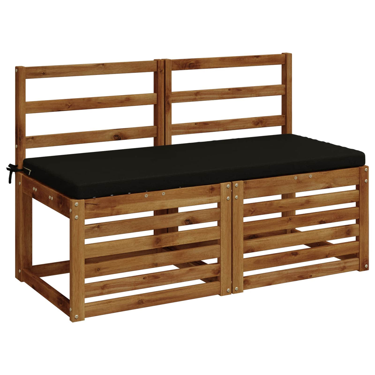 Bankkussen SOEST 100% Polyester Zwart 110 x 50 x 5 cm