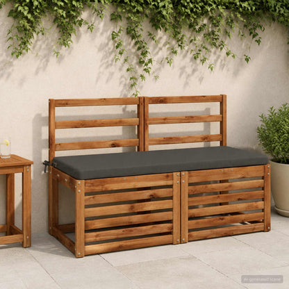 Bankkussen SOEST 100% Polyester Antraciet 120 x 50 x 5 cm