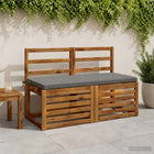 Bankkussens 2 stuks grijs polyester