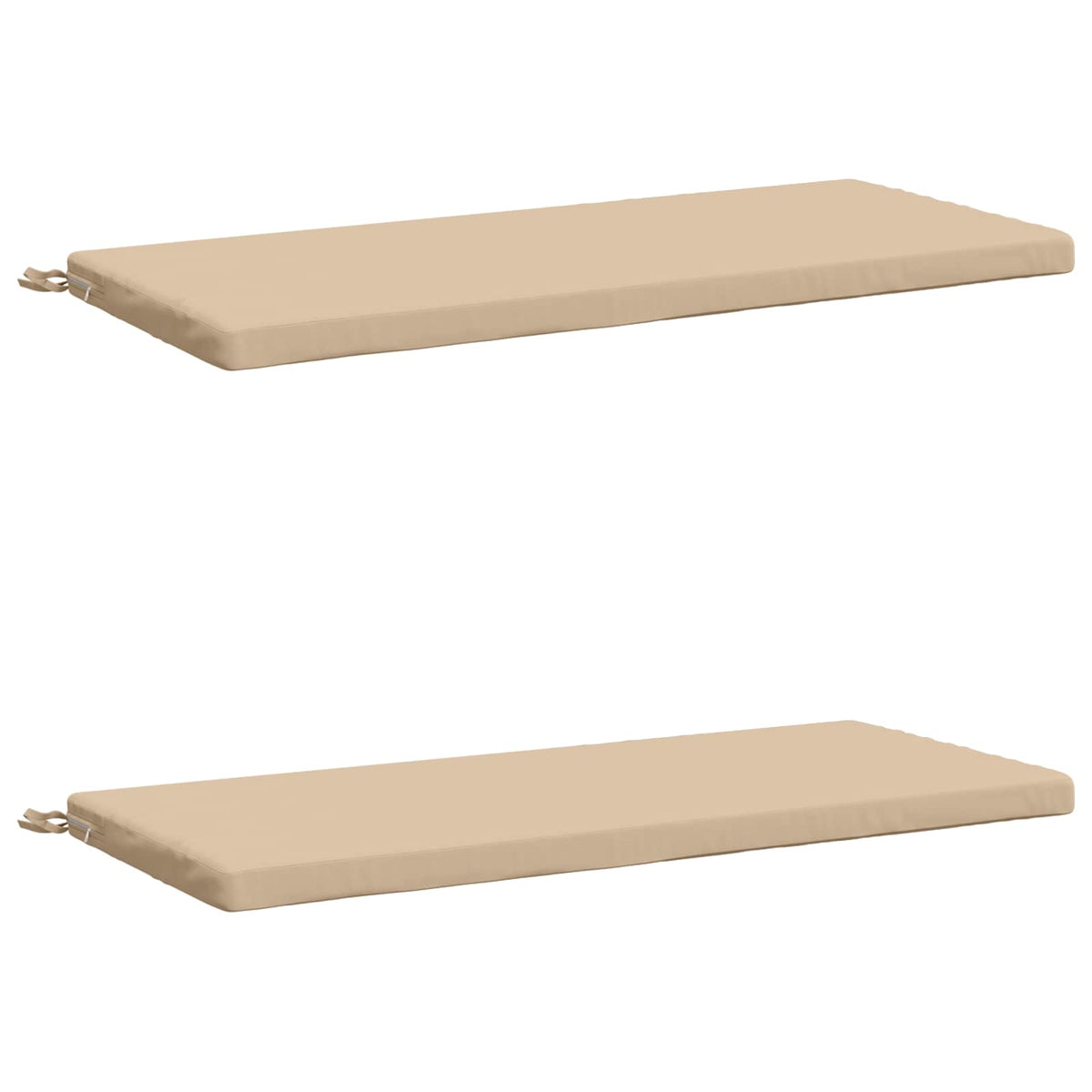 2-delige Bankkussens SOEST 2 st 100% Polyester Crèmekleurig