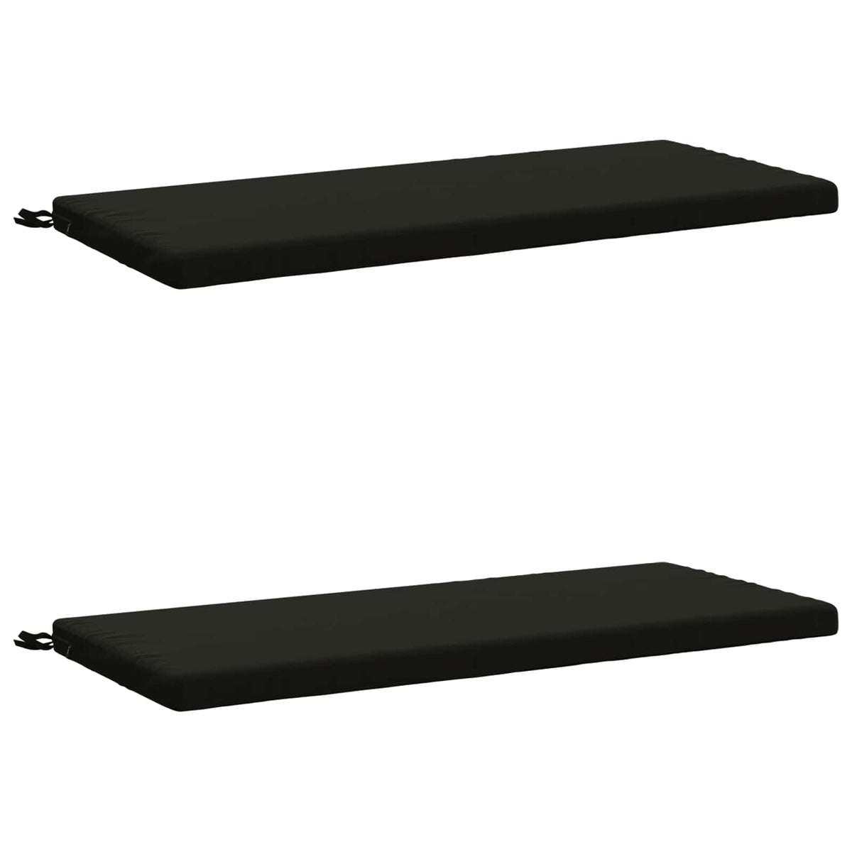 2-delige Bankkussens SOEST 2 st 100% Polyester Zwart