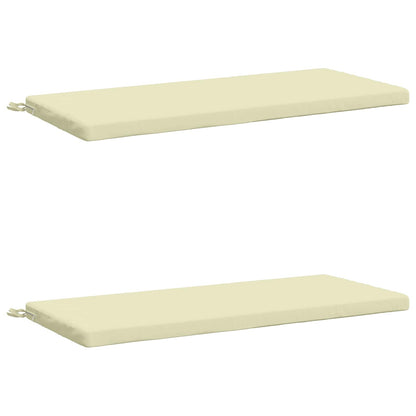 2-delige Bankkussens SOEST 2 st 100% Polyester Crèmekleurig