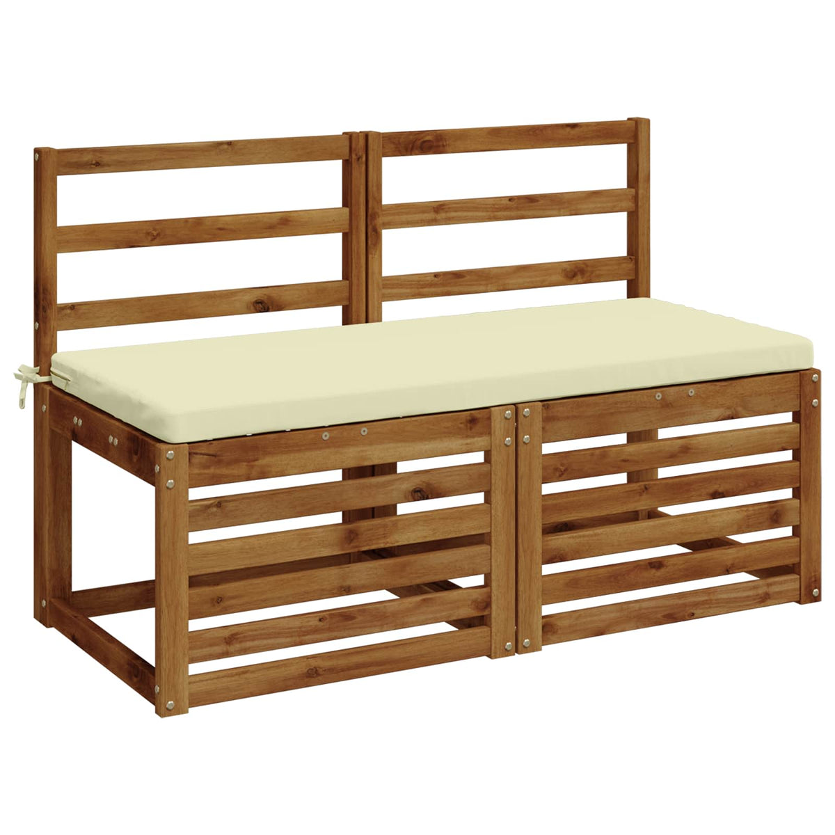 2-delige Bankkussens SOEST 2 st 100% Polyester Crèmekleurig