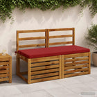Bankkussens SOEST set 2 stuks wijnrood polyester