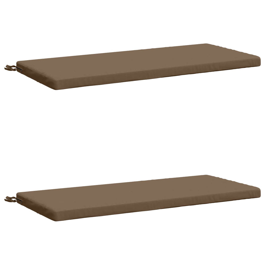 2-delige Bankkussens SOEST 2 st 100% Polyester Taupe