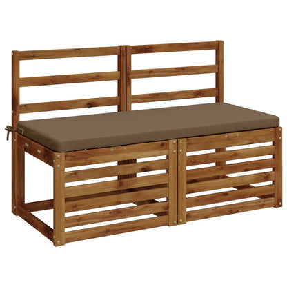 2-delige Bankkussens SOEST 2 st 100% Polyester Taupe