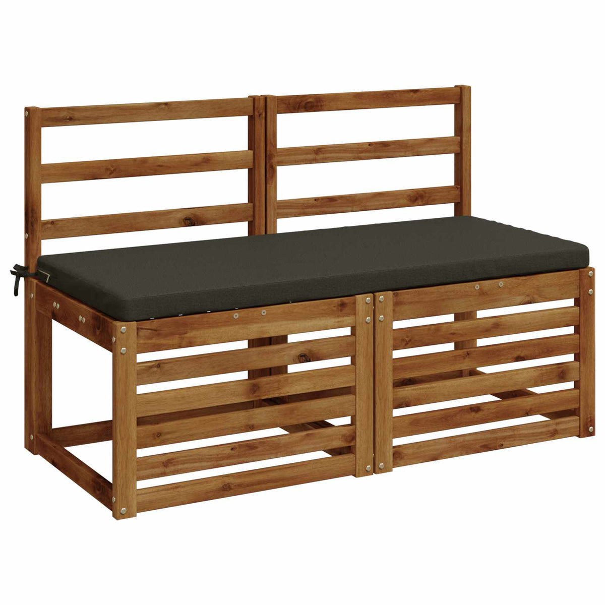 Bankkussen SOEST 100% Polyester Antraciet 120 x 50 x 5 cm
