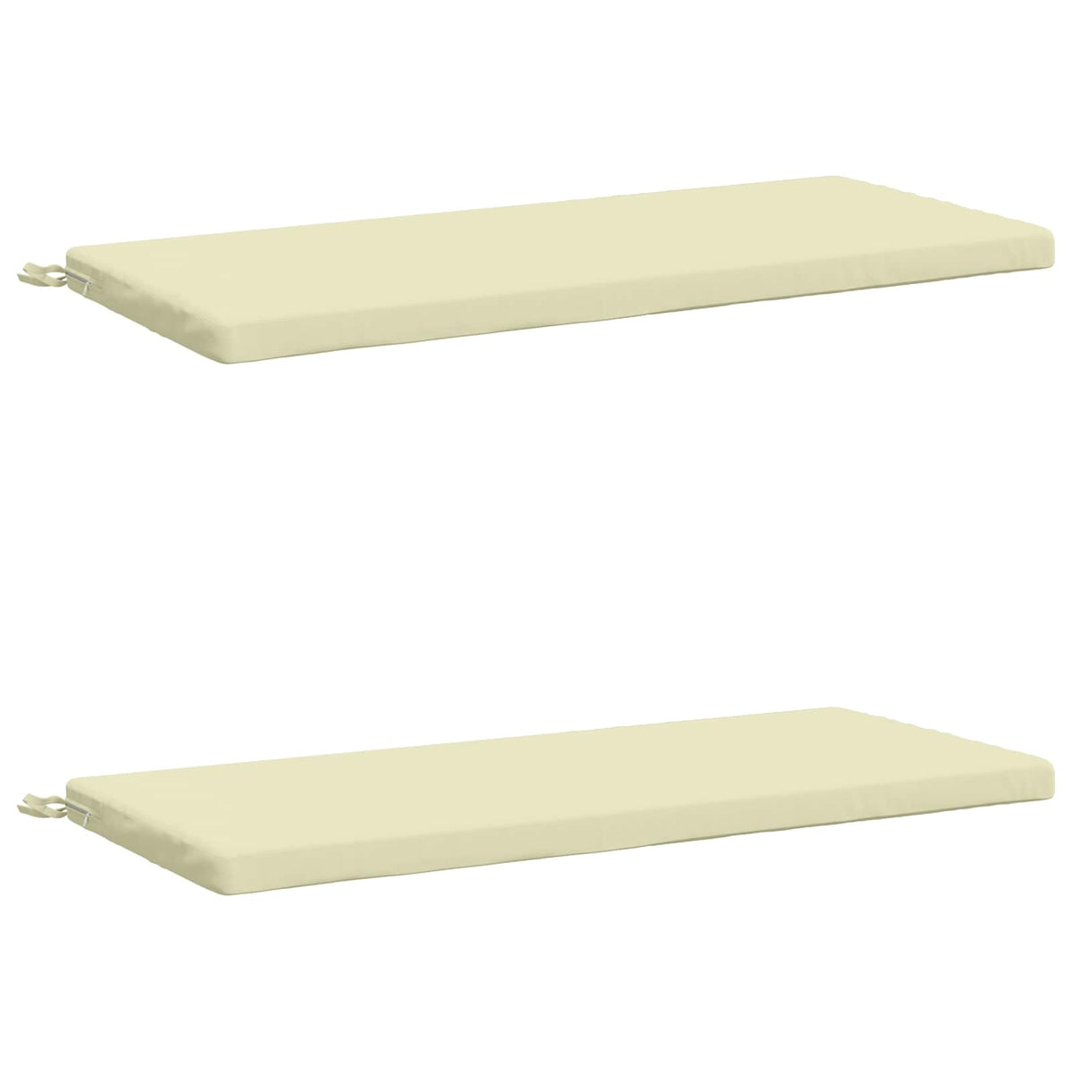 2-delige Bankkussens SOEST 2 st 100% Polyester Crèmekleurig
