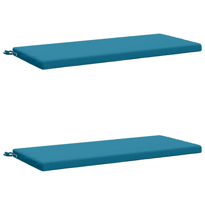 2-delige Bankkussens SOEST 2 st 100% Polyester Lichtblauw