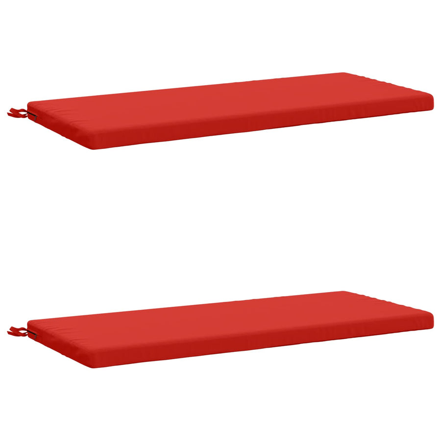 2-delige Bankkussens SOEST 2 st 100% Polyester Rood