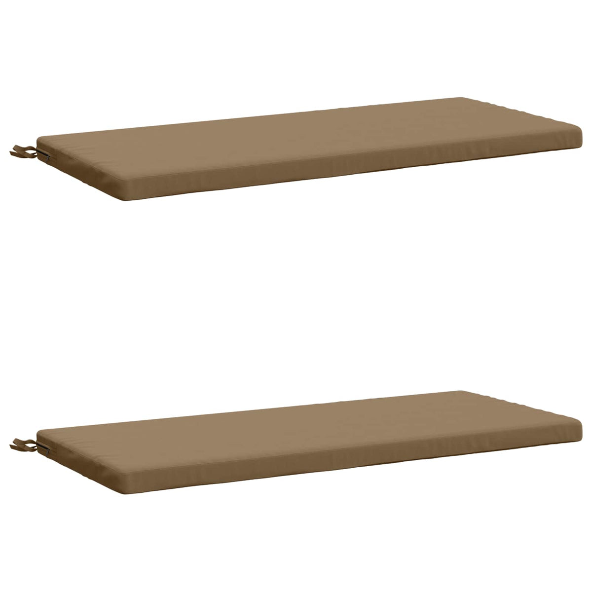2-delige Bankkussens SOEST 2 st 100% Polyester Taupe