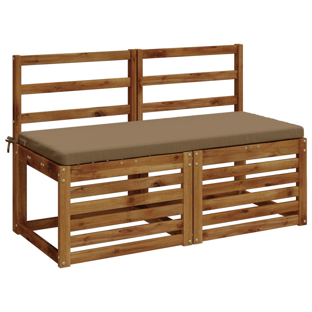 2-delige Bankkussens SOEST 2 st 100% Polyester Taupe