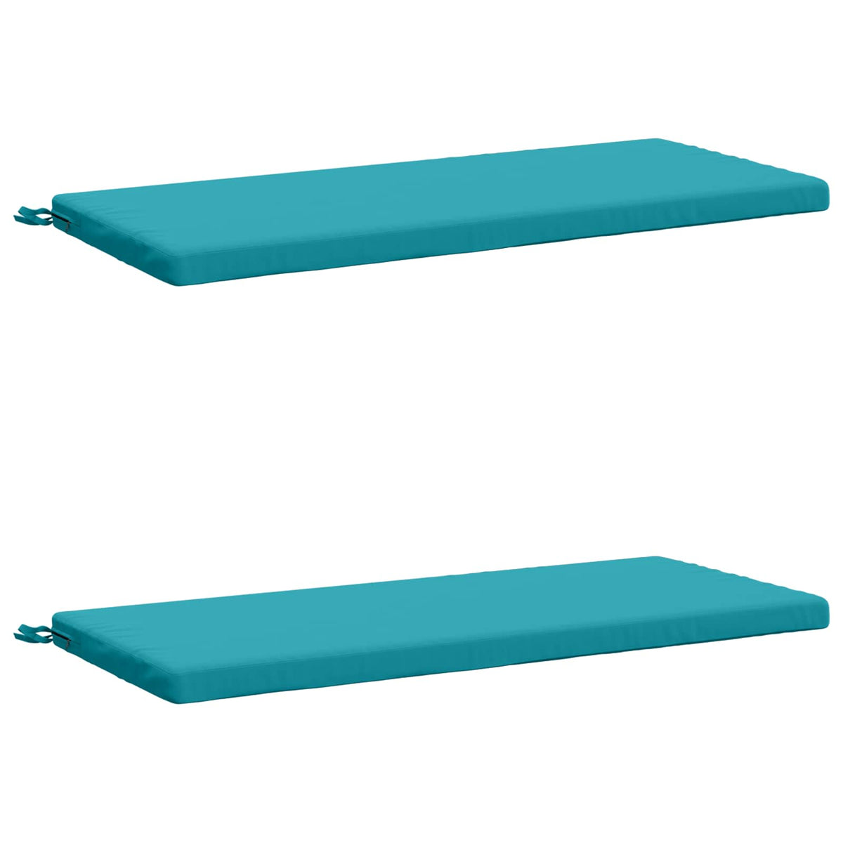 2-delige Bankkussens SOEST 2 st 100% Polyester Turquoise