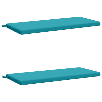 2-delige Bankkussens SOEST 2 st 100% Polyester Turquoise