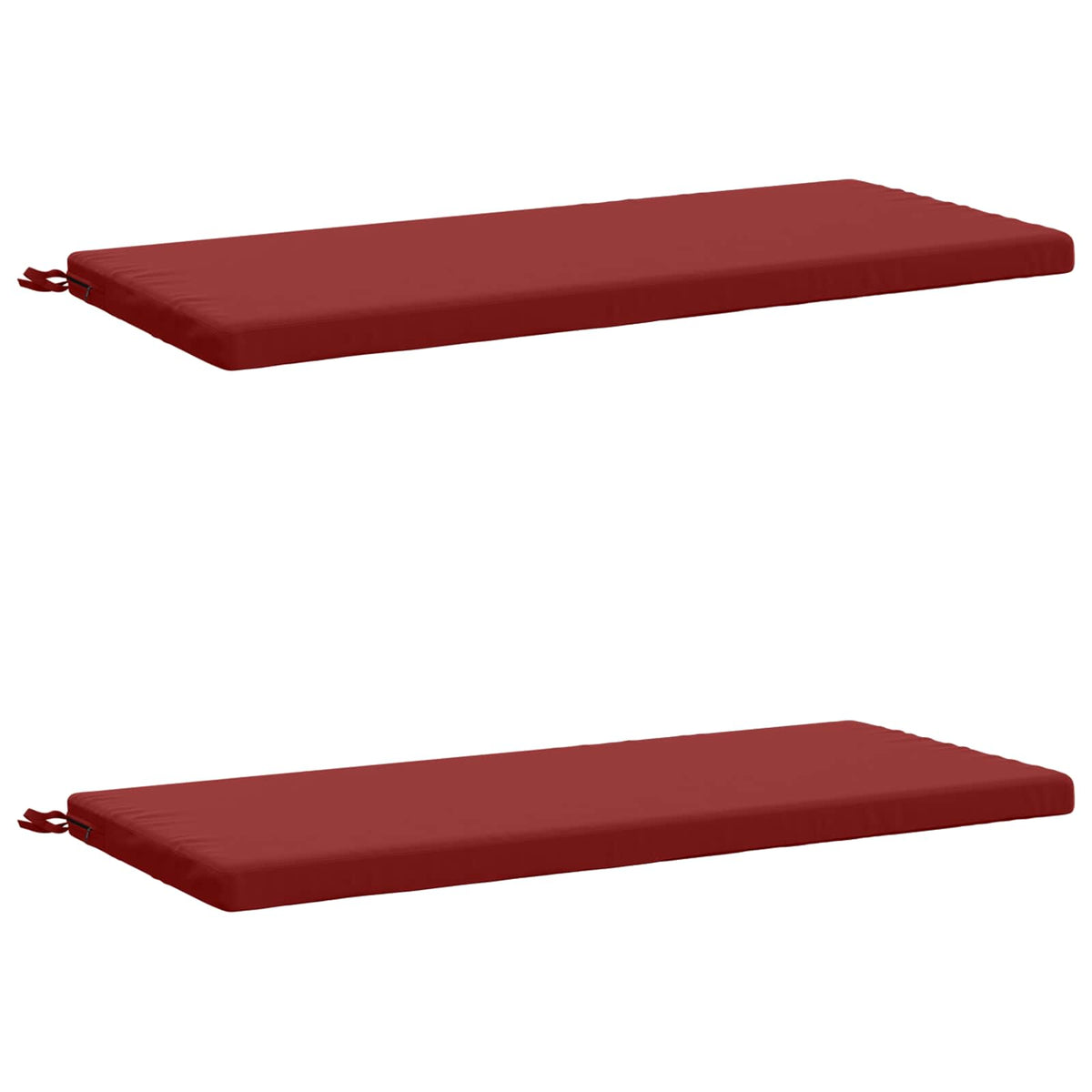 2-delige Bankkussens SOEST 2 st 100% Polyester Wijnrood