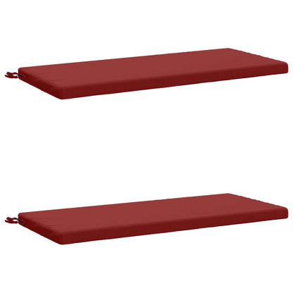 2-delige Bankkussens SOEST 2 st 100% Polyester Wijnrood