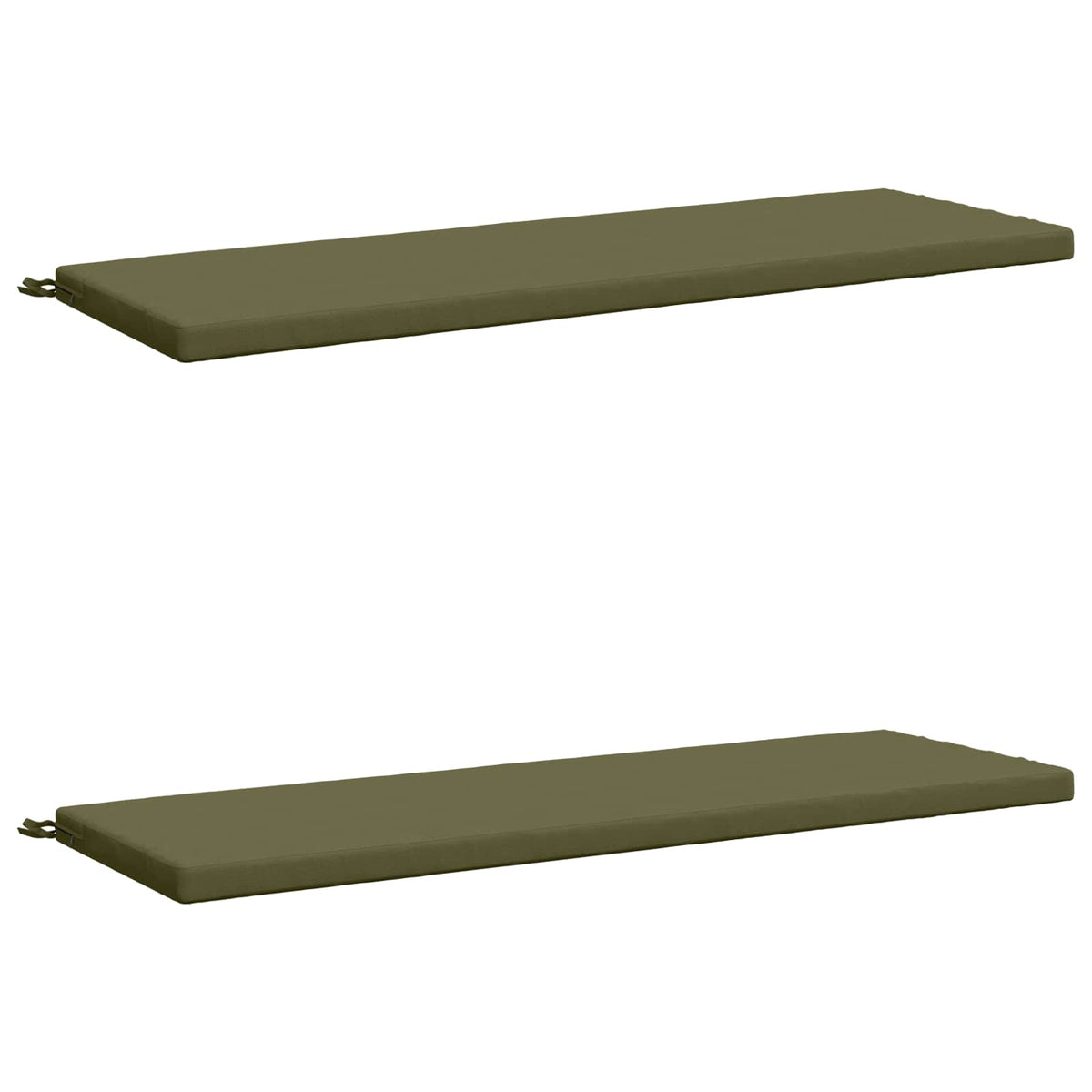 2-delige Bankkussens SOEST 2 st 100% Polyester Olijfgroen