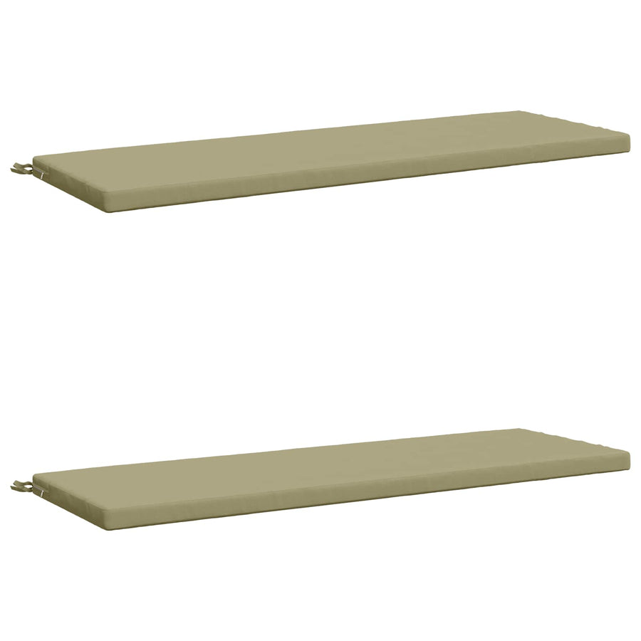 2-delige Bankkussens SOEST 2 st 100% Polyester Lichtgroen